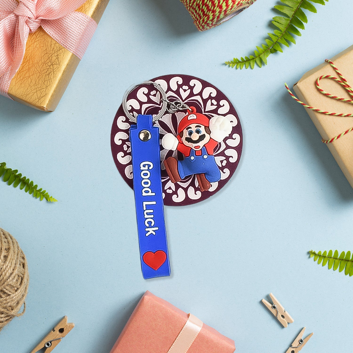Cute Cartoon Silicone 3D Key Chain with Metal Hook & Strap (Pack of 1) Cute Cartoon Silicone 3D Key Chain with Metal Hook & Strap (Pack of 1)